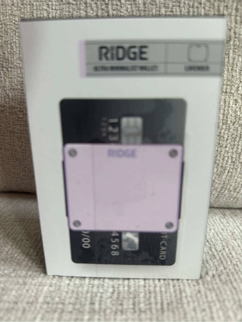 RIDGE Slim Card Holder Wallet in Light Purple